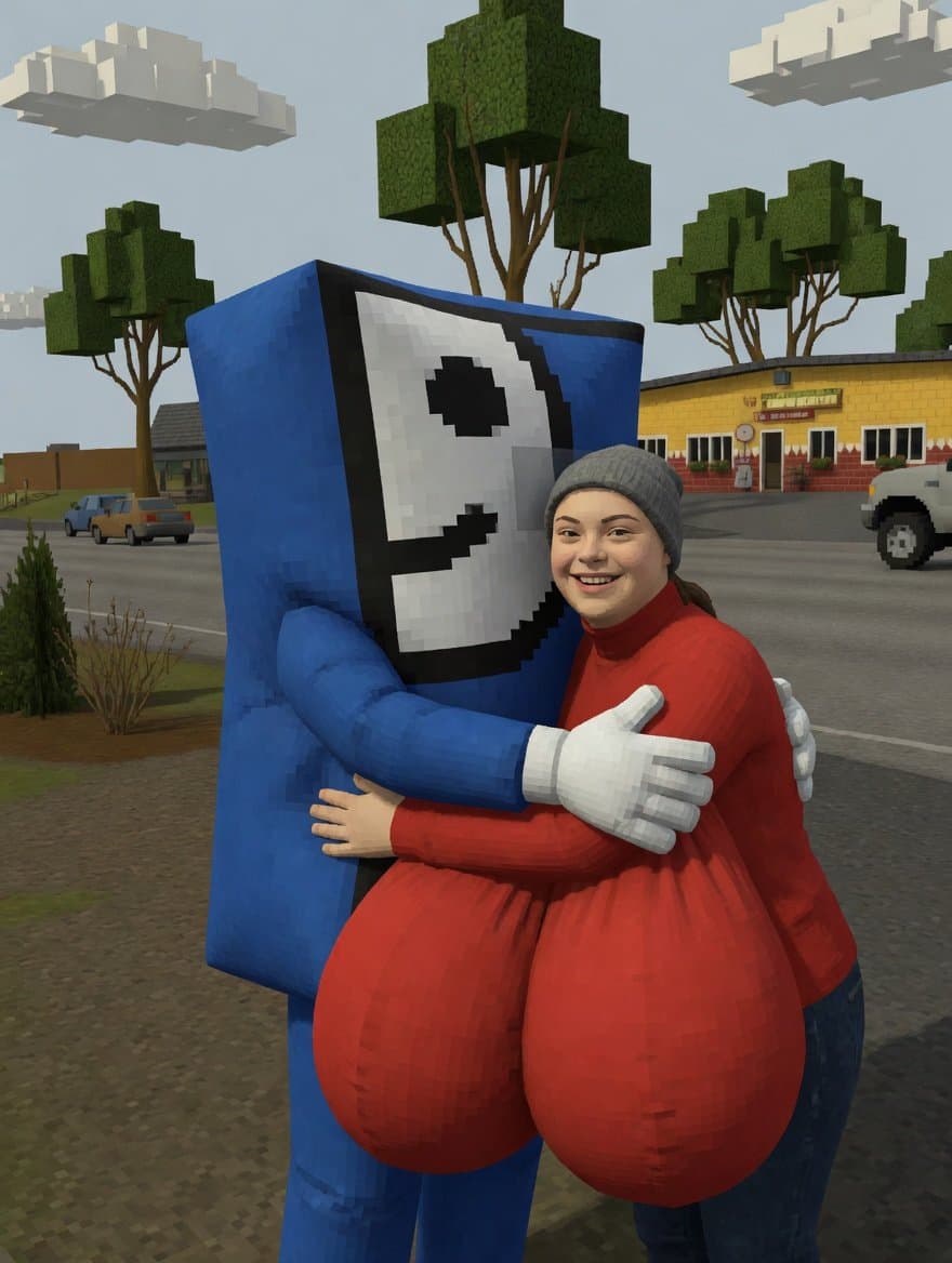 free hugs at the store